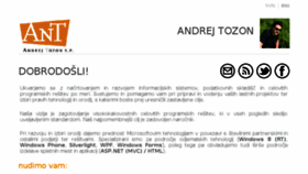 What Tozon.info website looked like in 2017 (6 years ago)