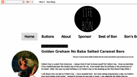 What Thelifeofbon.com website looked like in 2017 (6 years ago)