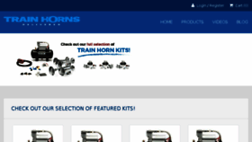 What Trainhornsdelivered.com website looked like in 2017 (6 years ago)