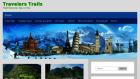 What Travelerstrails.com website looked like in 2017 (6 years ago)