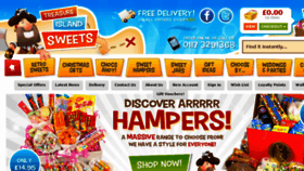 What Treasureislandsweets.co.uk website looked like in 2017 (8 years ago)