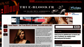 What True-blood.fr website looked like in 2017 (6 years ago)