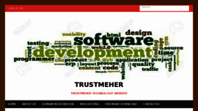 What Trustmeher.com website looked like in 2017 (6 years ago)