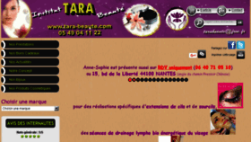 What Tara-beaute.com website looked like in 2017 (6 years ago)