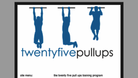 What Twentyfivepullups.com website looked like in 2017 (6 years ago)