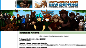 What Twokinds.net website looked like in 2017 (6 years ago)