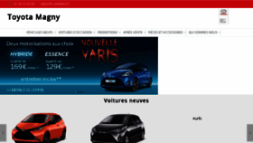 What Toyota-magny.fr website looked like in 2017 (6 years ago)