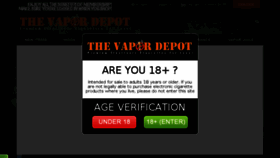What Thevapordepot.com website looked like in 2017 (6 years ago)