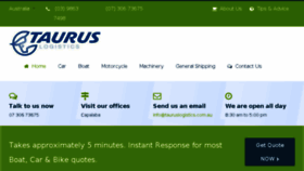 What Tauruslogistics.com.au website looked like in 2017 (6 years ago)