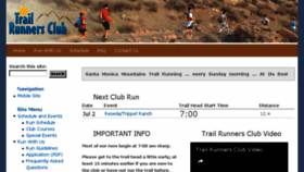 What Trailrunnersclub.com website looked like in 2017 (6 years ago)