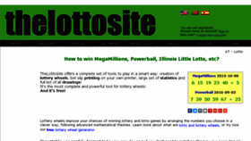 What Thelottosite.com website looked like in 2017 (6 years ago)
