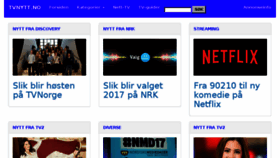 What Tvnytt.no website looked like in 2017 (6 years ago)