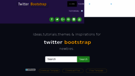 What Twitterbootstrap.org website looked like in 2017 (6 years ago)