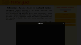 What Testing.uz website looked like in 2017 (9 years ago)