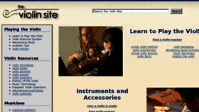 What Theviolinsite.com website looked like in 2017 (6 years ago)
