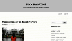 What Tuckmagazine.com website looked like in 2017 (6 years ago)