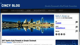 What Thecincyblog.com website looked like in 2017 (6 years ago)