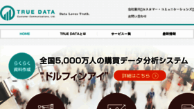 What Truedata.co.jp website looked like in 2017 (6 years ago)