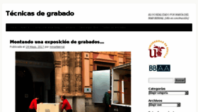 What Tecnicasdegrabado.es website looked like in 2017 (6 years ago)