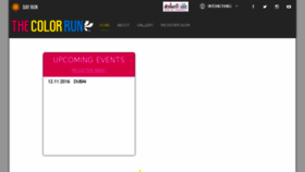 What Thecolorrun.ae website looked like in 2017 (6 years ago)