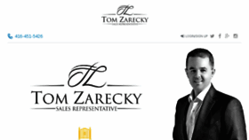 What Tomzarecky.com website looked like in 2017 (6 years ago)