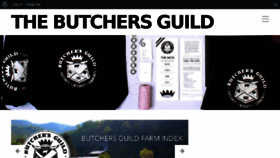 What Thebutchersguild.org website looked like in 2017 (6 years ago)