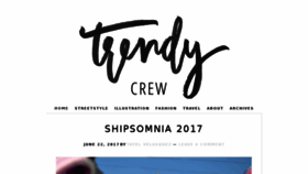 What Trendycrew.com website looked like in 2017 (6 years ago)