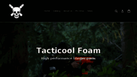 What Tacticoolfoam.com website looked like in 2017 (6 years ago)