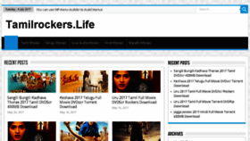 What Tamilrockers.life website looked like in 2017 (6 years ago)