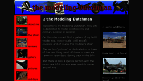 What Themodelingdutchman.com website looked like in 2017 (6 years ago)