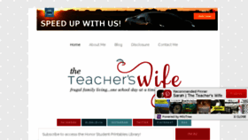 What Theteacherswife.com website looked like in 2017 (6 years ago)