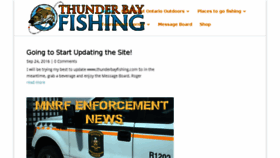 What Thunderbayfishing.com website looked like in 2017 (6 years ago)