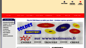 What Textimania.fr website looked like in 2017 (6 years ago)