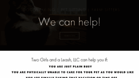 What Twogirlsandaleash.com website looked like in 2017 (6 years ago)