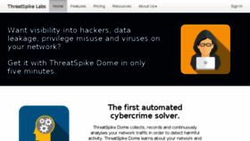 What Threatspike.com website looked like in 2017 (6 years ago)