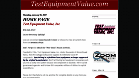 What Testequipmentvalue.com website looked like in 2017 (6 years ago)