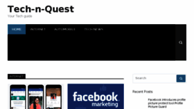 What Technquest.com website looked like in 2017 (6 years ago)