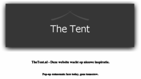 What Thetent.nl website looked like in 2017 (6 years ago)