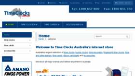 What Timeclocks.com.au website looked like in 2017 (6 years ago)