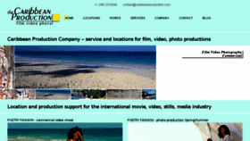 What Thecaribbeanproduction.com website looked like in 2017 (6 years ago)