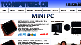 What Tcomputers.ca website looked like in 2017 (8 years ago)