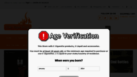 What Thevapeshop.co.uk website looked like in 2017 (6 years ago)