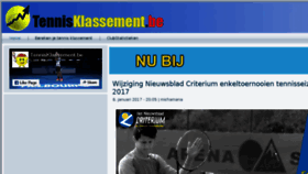 What Tennisklassement.be website looked like in 2017 (6 years ago)