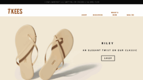 What Tkees.com website looked like in 2017 (8 years ago)