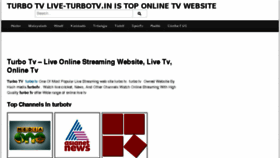 What Turbotvlive.com website looked like in 2017 (6 years ago)