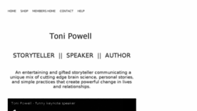 What Tonipowell.me website looked like in 2017 (6 years ago)