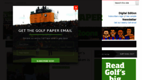 What Thegolfpaper.co.uk website looked like in 2017 (6 years ago)