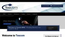 What Tescom-apac.com website looked like in 2017 (6 years ago)