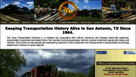 What Txtransportationmuseum.org website looked like in 2017 (6 years ago)