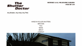 What Theshutterdoctor.com.au website looked like in 2017 (6 years ago)